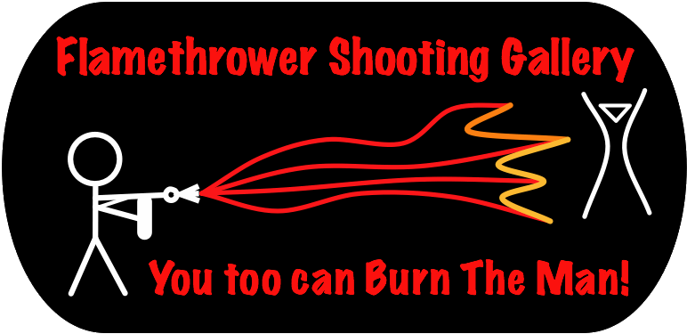 Flamethrower Shooting Gallery Logo